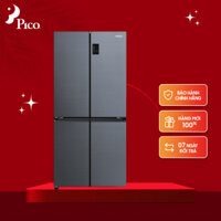[Pico Official - Lắp đặt 0Đ HN HCM] Tủ lạnh AQUA AQR-M536XA(SL), 469lít ,4cửa, Inverter, bảng điều khiển ngoài, màu bạc