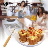 Pie Tee Maker Baking Snack Tay cầm bằng gỗ Malaysia Máy nướng truyền thống có thể tái sử dụng