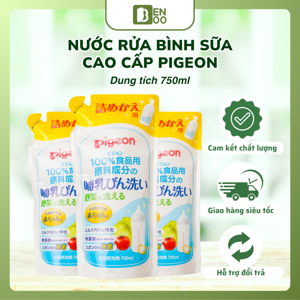 Dung dịch súc rửa bình sữa dạng túi thay thế Pigeon PL30013 - 700ml
