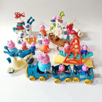 Piggy Paige Đồ chơi Set Train Pirate Ship Mô hình Đồ chơi trẻ em