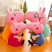 Piggy Peppa Búp Bê Gia Đình Bốn Trang George Sang Trọng Đồ Chơi Búp Bê Gối Trẻ Em Quà Tặng