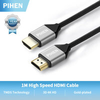 PIHEN Cáp HDMI Tốc Độ Cao 1M Đầu Đực Đến Đầu Đực 2.0 Máy Tính Xách Tay Kết Nối Cáp Máy Chiếu TV Với 3D 4K 18Gbps HDR 60Hz