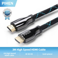 PIHEN Cáp HDMI Tốc Độ Cao 3M Đầu Đực Đến Đầu Đực 2.0 Máy Tính Xách Tay Kết Nối Cáp Máy Chiếu TV Với 3D 4K 18Gbps HDR 60Hz