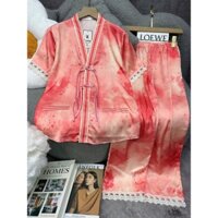 PIJAMA DÂY THẮT CAM BI