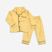 Pijama Lụa Dài Trơn Cho Bé (Mã DAT022) - Pijama Cho Bé Trai, Bé Gái