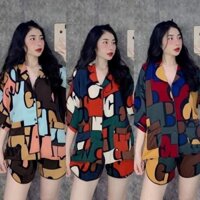 PIJAMA LỤA MAINGO - LẬP THỂ ĐÙI DƠI