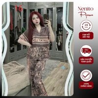 Pijama LỤA SATIN phong cách ITALYA hiện đại Cực Xinh Sang Xịn Mịn Hottrend 2025