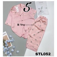 Pijama lửng hồng trái tim