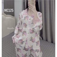 Pijama tay bồng cổ sen
