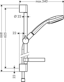 Bộ sen tay Hansgrohe Croma 27717000