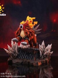 Pikachu & Entei - Pokemon - Sun Studio