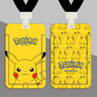 Pikachu Hộp Đựng Thẻ Pokémon EasyCard Kiểm Soát Truy Cập Thẻ Điện Tử Gần Học Sinh Trẻ Em Thẻ Nhận Thẻ Trường Huy Hiệu Thẻ Làm Việc Thẻ Xe Buýt Treo Cổ