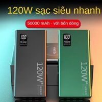 Pin 120W Sạc Dự Phòng 30000mah Tích Hợp 2 Dây sạc, sạc Siêu Nhanh, Pin Lithium, Bảo Hành 12 Tháng