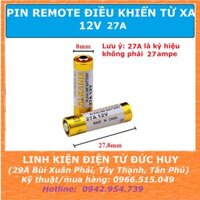 PIN 12V-23A, 12V-27A DÙNG CHO REMOTE CỬA CUỐN, REMOTE XE MÁY, Ô TÔ , THIẾT BỊ BÁO ĐỘNG
