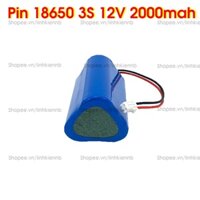 Pin 18650 12V 2000mAh Dùng Cho Loa, Đèn Có Mạch Bảo Vệ Sạc Xả