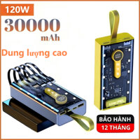 Pin 50.000mAh Sạc Dự Phòng 30.000mAh - Sạc Nhanh 120W, Có Led 4 Chế Độ