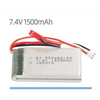 Pin 7.4v 1500mah JST Pin sạc đồ chơi điều khiển có mạch bảo vệ xả 25c