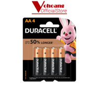 Pin AA Duracell Coppertop 1.5V Vỉ 4 viên dung lượng cao, chống chảy - Hàng chính hãng