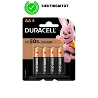 Pin AA Duracell COPPERTOP 1.5V Vỉ 4 viên dung lượng cao, chống chảy - Hàng chính hãng
