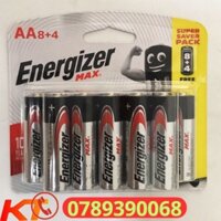 Pin AA Energizer Alkaline Max E91 LR6 (Vỉ 12 Viên).