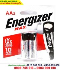 Pin AA Energizer E91 BP2/LR6 Max Power Seal 6X Alkaline 1.5V chính hãng Made in Singapore