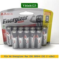 Pin AA Energizer Max E91 BP8-4 (Vỉ 12 viên)