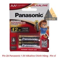 Pin AA Panasonic 1.5V Alkaline Chính Hãng - Pin 2A vỉ LR6T/2B-V