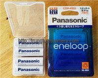 Pin AA Panasonic Eneloop 1900mAh tuổi thọ 2100 lần sạc nội địa Nhật