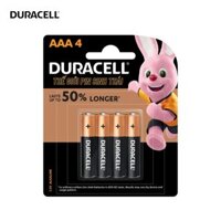 Pin AA , Pin AAA 1,5V DURACELL Alkaline Battery Coppertop Siêu Bên  Pin Vang Đen  - Hang chinh hang - 4 PIN AAA