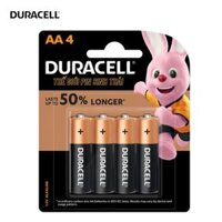 Pin AA , Pin AAA 1,5V DURACELL Alkaline Battery Coppertop Siêu Bên  Pin Vang Đen  - Hang chinh hang - 4 PIN AA