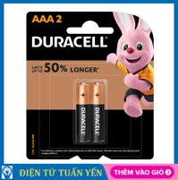 Pin AAA 1.5v Alkaline  Pin Kiềm  Duracell MN2400 LR03 AAA2 - Vỉ 2 viên