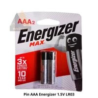 Pin AAA Energizer 1.5V MAX E92 BP4 - pin 3A remote