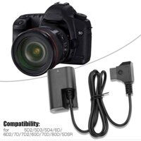 Pin ảo cho máy ảnh Canon [DTAP RA DR-E6] | 1 đổi 1 trong 6 tháng | Dành cho máy ảnh Canon EOS R, R5,90D, 5D Mark II...