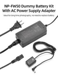 Pin ảo Dummy Kingma NP-FW50 + Adapter