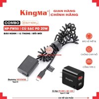 Pin Ảo/Giả Pin/Dummy. Combo Pin NP-FW50 Và Củ Sạc Nhanh PD 20W Chính Hãng KINGMA. For SONY NP-FW50 ( Bảo Hành 12 Tháng)