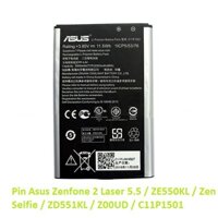 Pin Asus Zenfone 2 Laser 5.5 / ZE550KL / Zen Selfie / ZD551KL / Z00UD / C11P1501