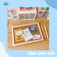 Pin Board Bảng Ghim trang trí góc học tập [TIỆM MÈO MÂY]