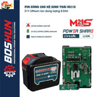 Pin Boshun các loại 10cell - 15cell - 20cell - Vỏ pin ABS chống va đập  - Chính Hãng vua máy móc giá rẻ