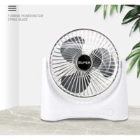 [PIN CHẠY 4-5 GIỜ] QUẠT USB TÍCH ĐIỆN SUPER FAN - 3 Chế Độ Gió Mạnh Mẽ  - BẢO HÀNH 1 ĐỔI 1