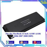 Pin cho MacBook 13 inch A1185 A1181  2006 2007 2008 2009  - Hàng Nhập Khẩu