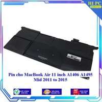 Pin cho MacBook Air 11 inch A1406 A1495 Mid 2011 to 2015 - Hàng Nhập Khẩu