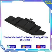Pin cho Macbook Pro Retina 15 inch A1398  2013 - 2014  - Hàng Nhập Khẩu