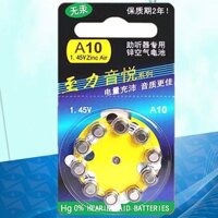 Pin chuyên dụng cho máy trợ thính nguyên kiện A10/A312/A13/AA675 nút không khí kẽm miễn phí vận chuyển