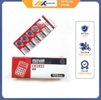 Pin CMOS Maxell CR2032 Lithium 3V ( 1 vỉ 5 viên)-CR2032 Lithium Battery 3V