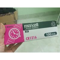 Pin CR1216 Maxell lithium 3V chính hãng - Vỉ 5 viên