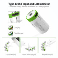 Pin CR2 dành cho máy ảnh phim/film, lithium sạc lại TYPE C