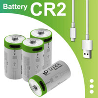 Pin CR2 sạc lại 3V vỉ 2 viên chính hãng thay máy đo khoảng cách