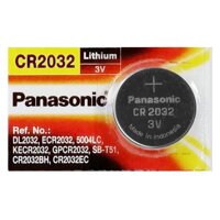 Pin CR2032 Panasonic( Vỉ 1v)- Thường được gọi là pin đồng hồ Cr2032 3V hay pin cúc áo cr2032 sử dụng cho điều khiển o tô pin dùng cho máy đo đường huyết  và máy đo nhịp tim(dày hơn pin cr2025) [bonus]