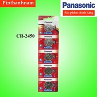 Pin CR2450 Panasonic Vỉ 5 Viên Chính Hãng Dung Lượng Cao