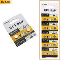 Pin cúc áo AG3 | LR41 | L736 | 392A | SR41 điện áp 1.5V (combo 2 pin)